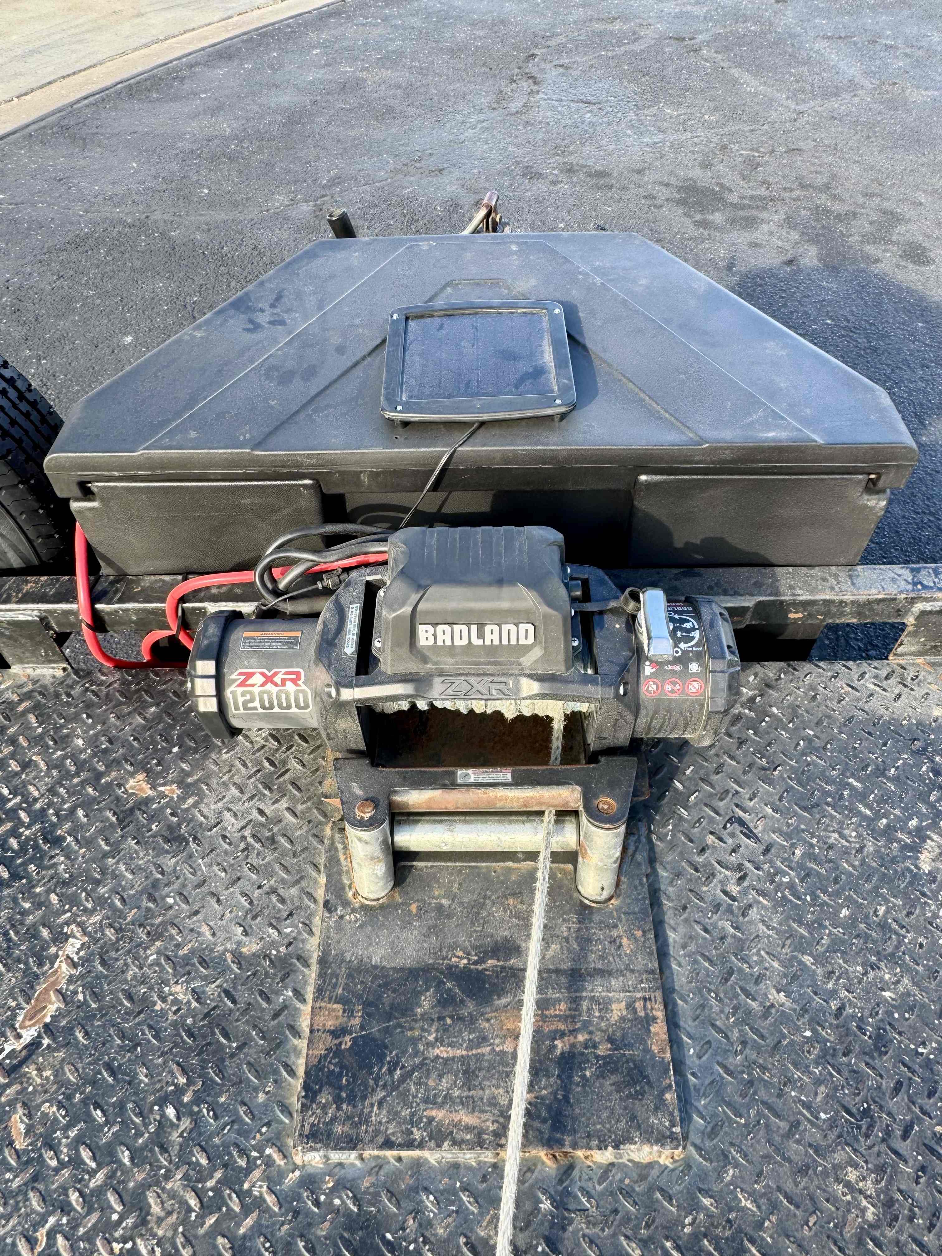 20' x 83" Car Hauler Trailer view 4 - 20'L x 6'11"W rental trailer
