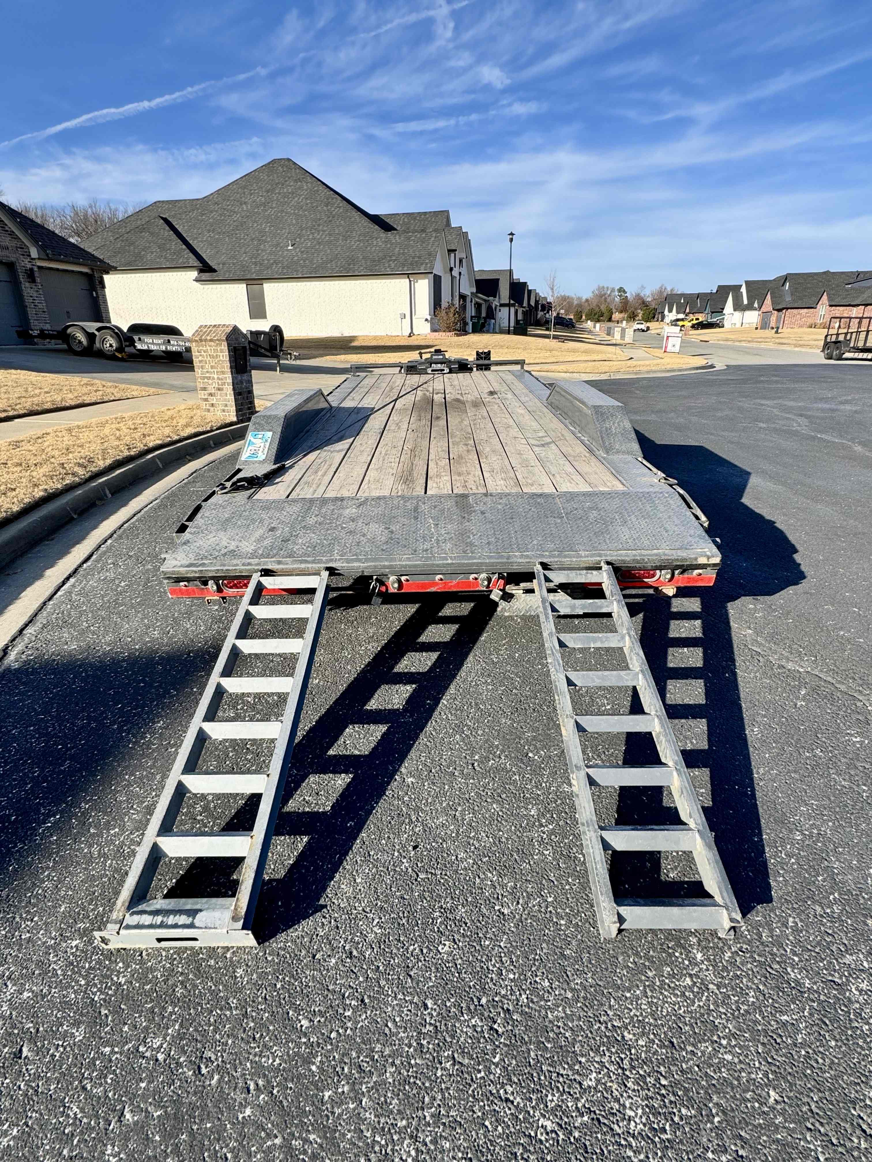 22 foot car hauler full view for trucks and heavy equipment rental
